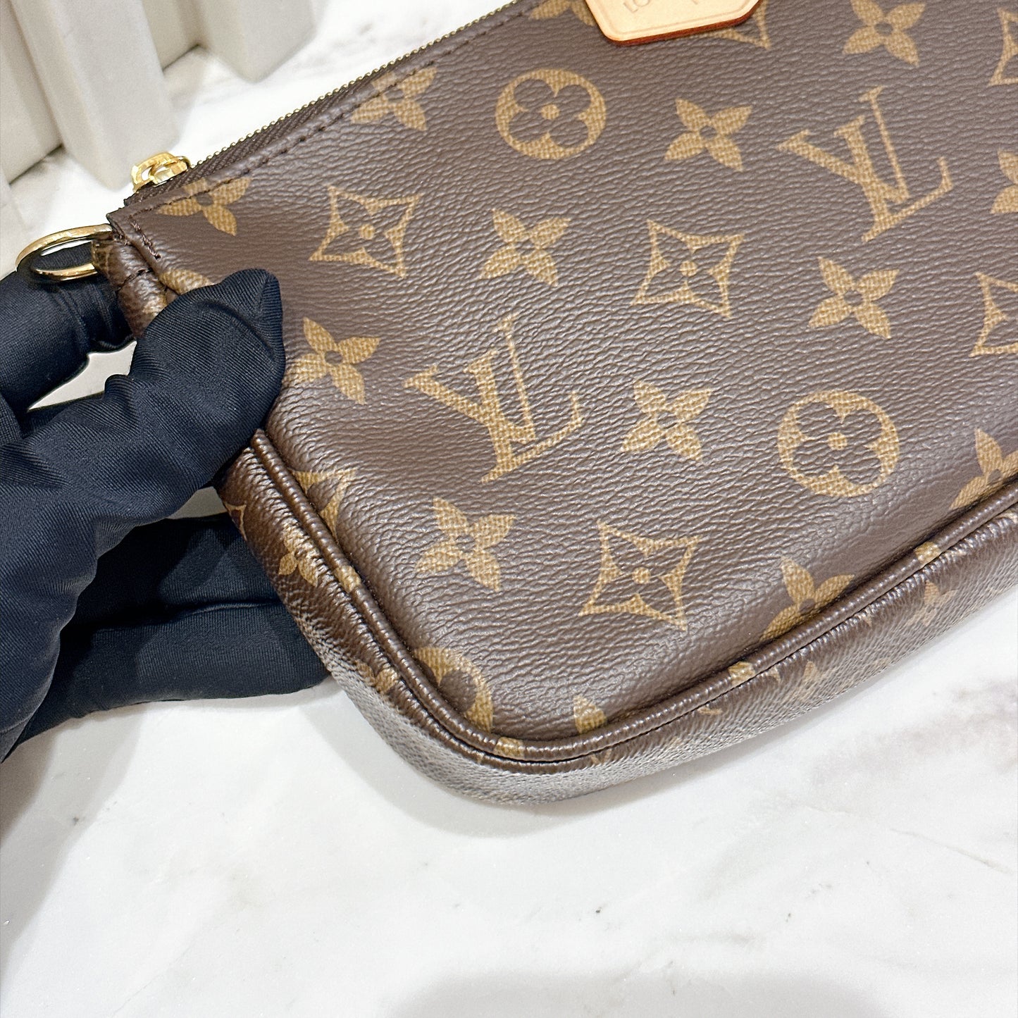 LV Monogram Multi Pochette in Pink Strap