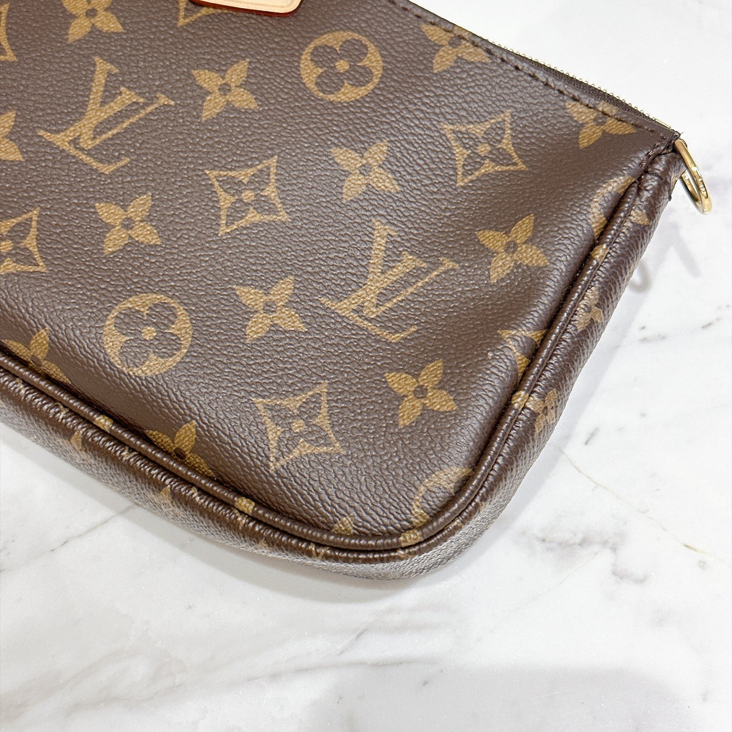 LV Monogram Multi Pochette in Pink Strap