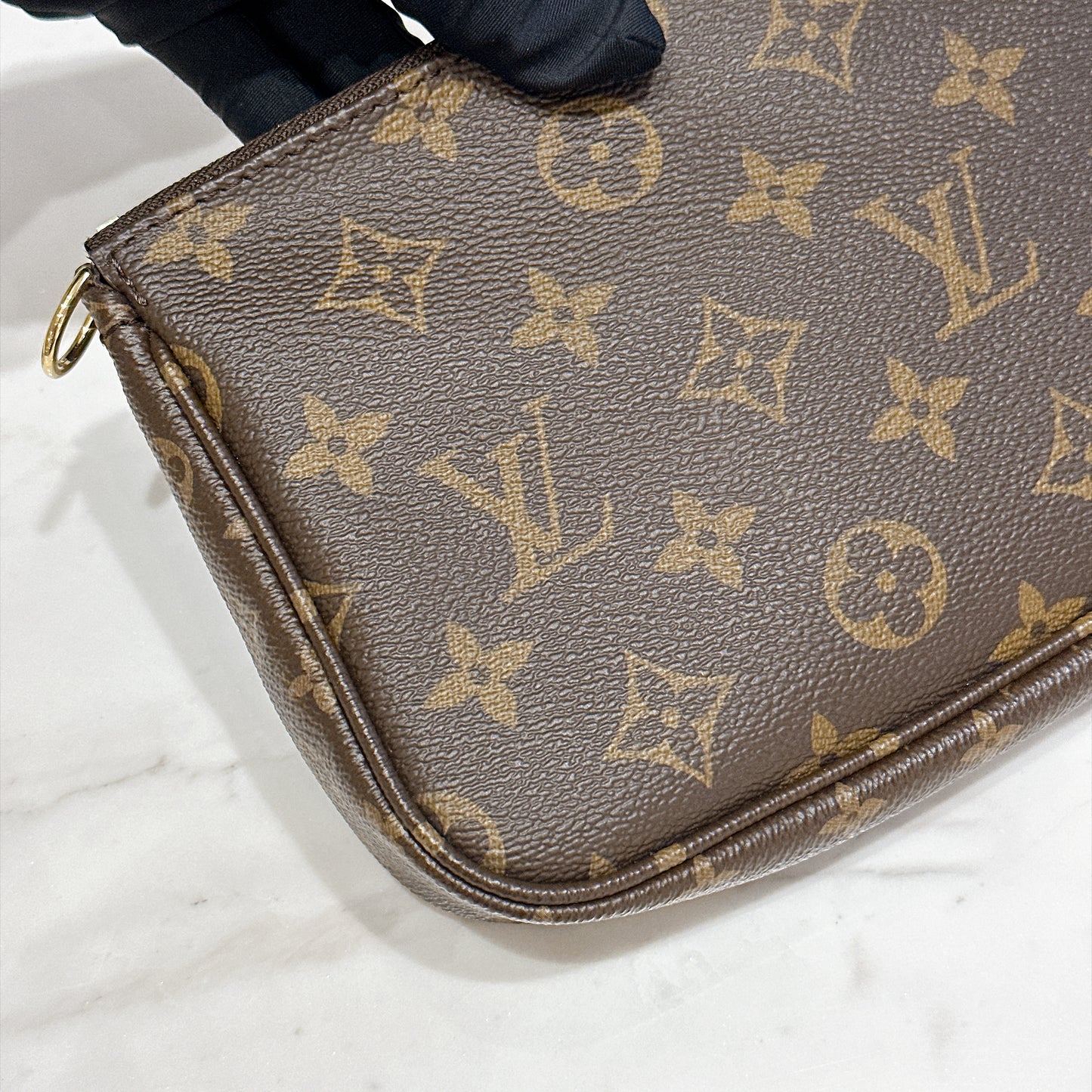 LV Monogram Multi Pochette in Pink Strap