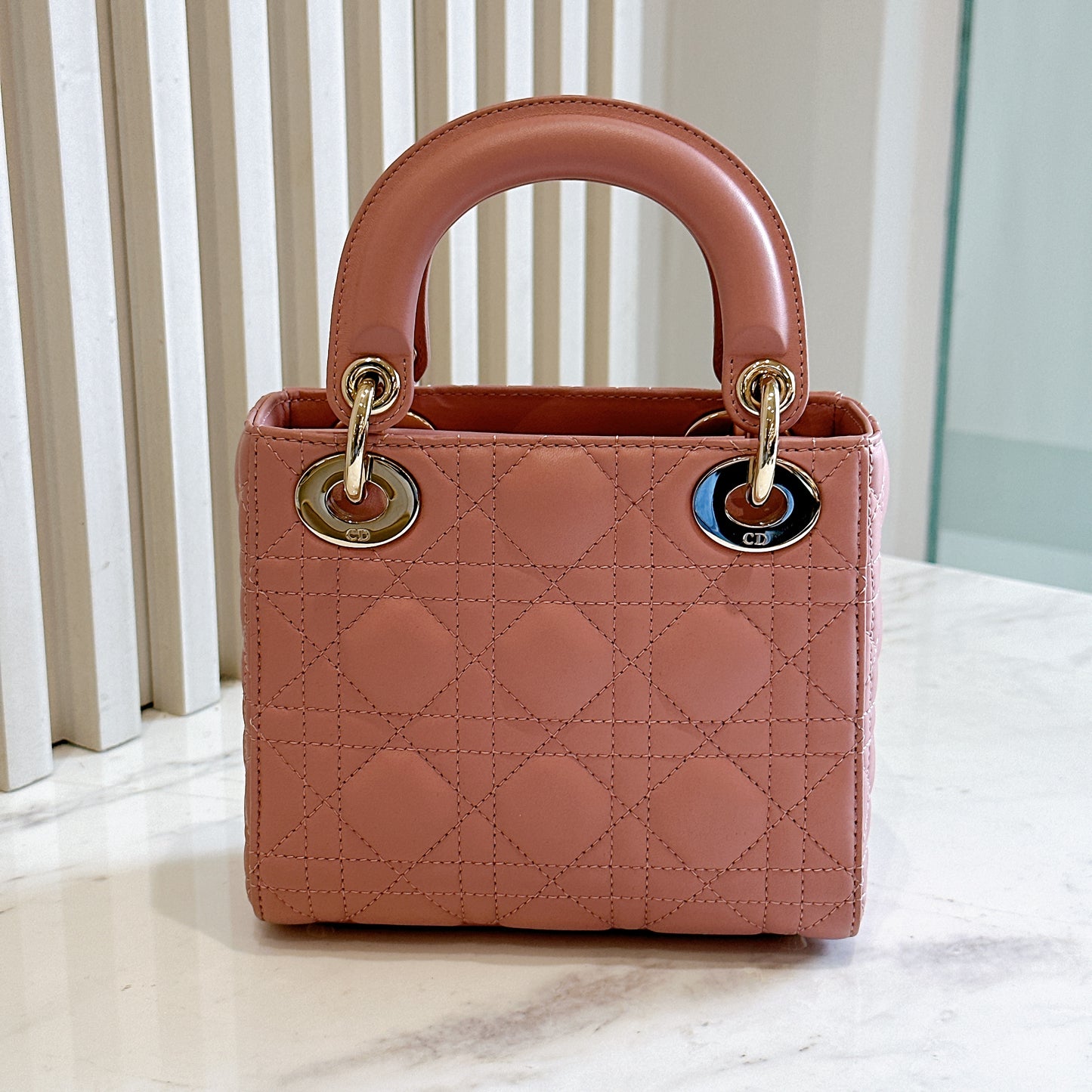 Mini Lady Dior in Pink GHW