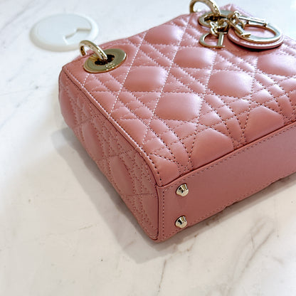 Mini Lady Dior in Pink GHW