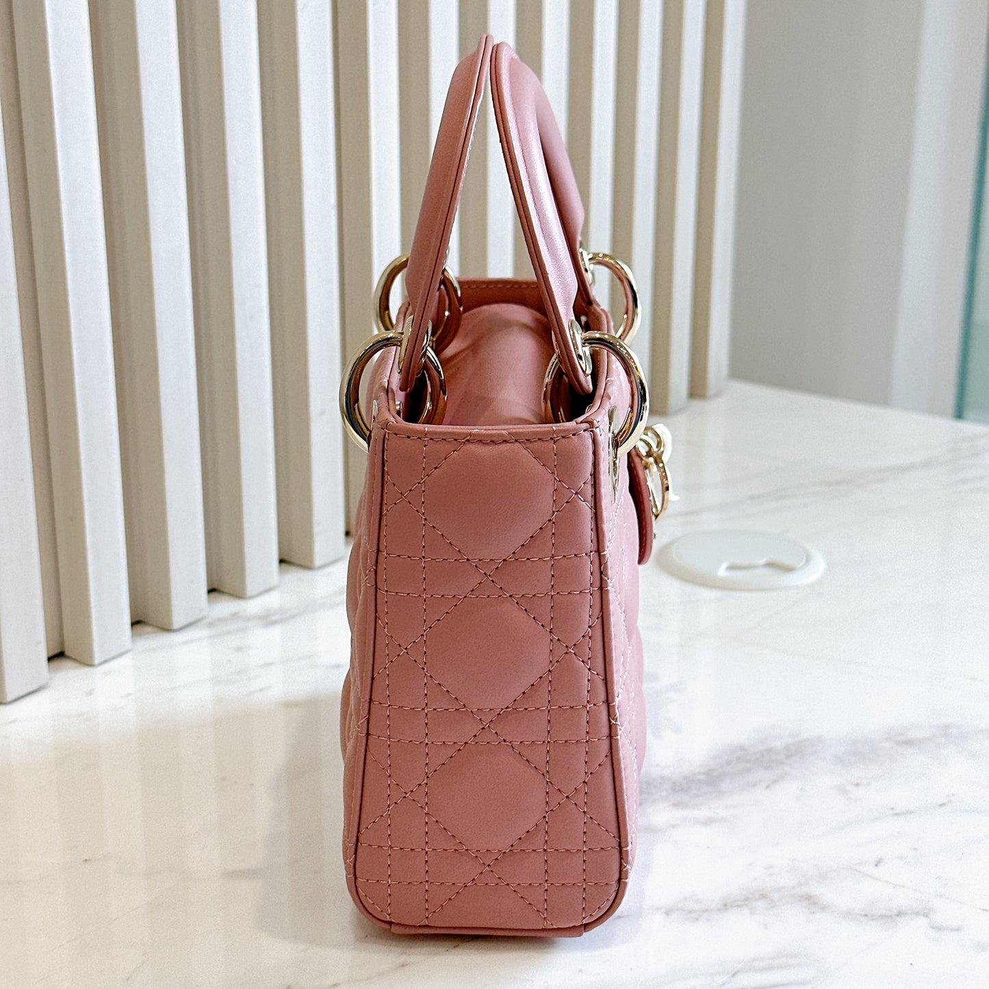 Mini Lady Dior in Pink GHW