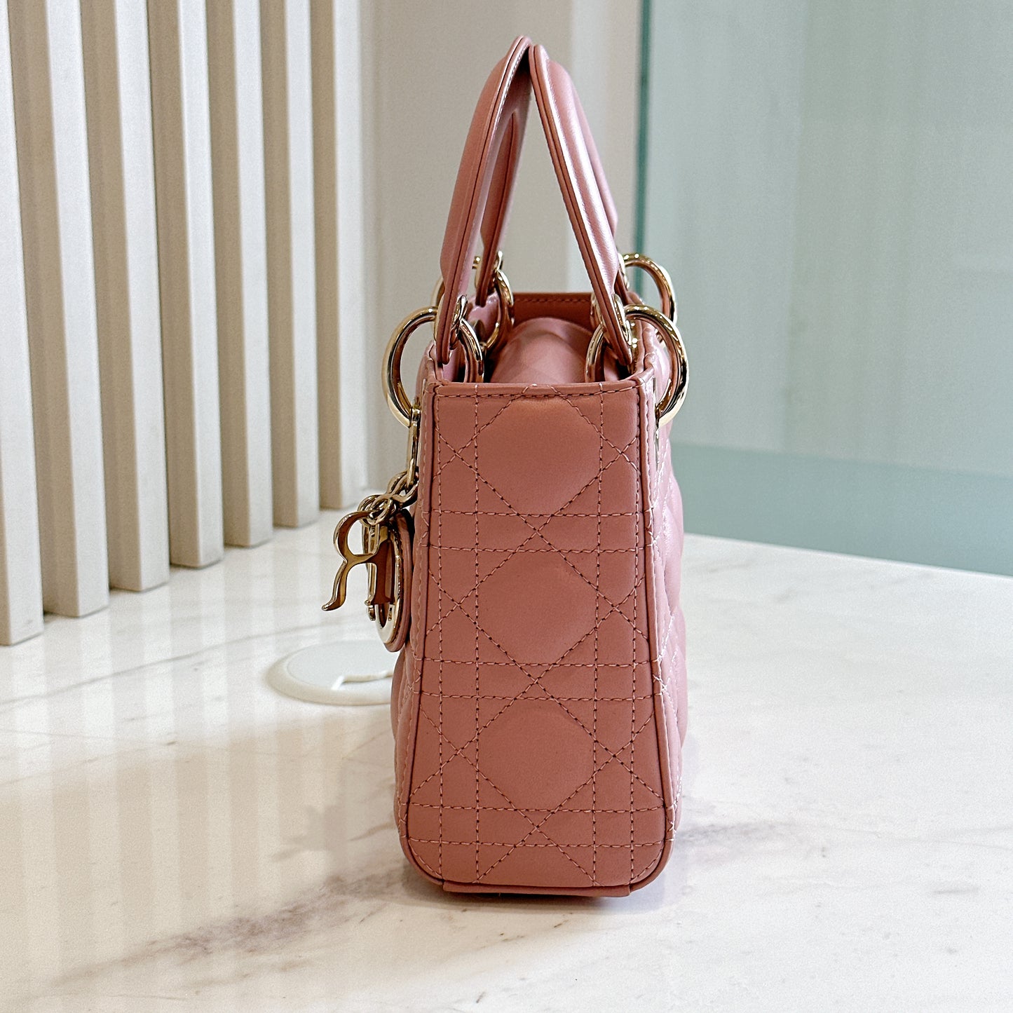 Mini Lady Dior in Pink GHW