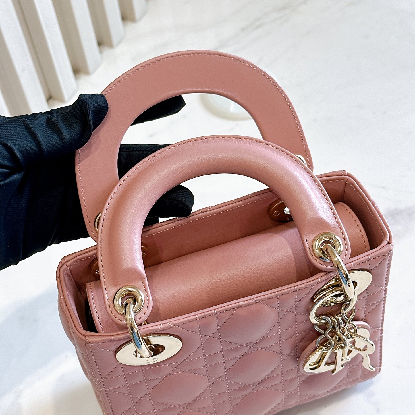Mini Lady Dior in Pink GHW