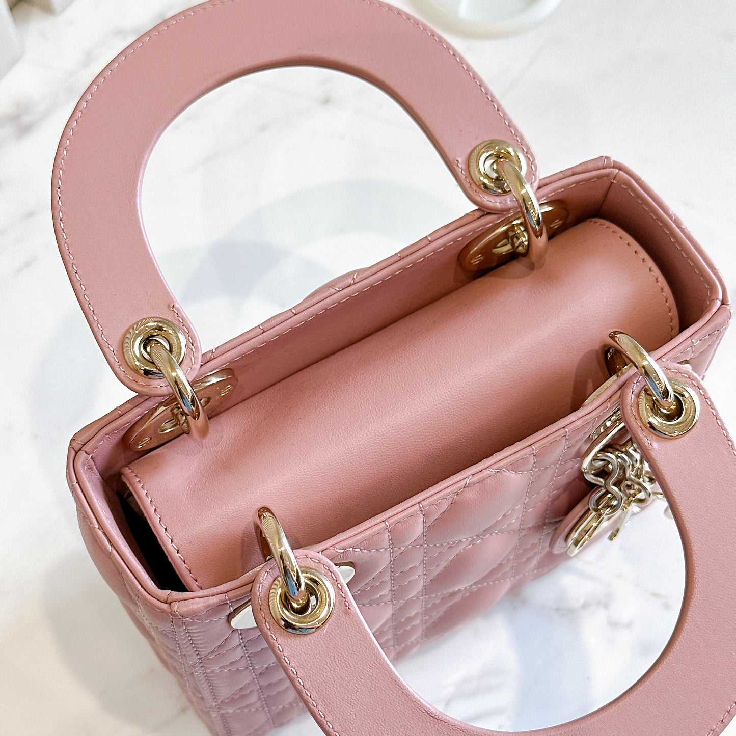 Mini Lady Dior in Pink GHW