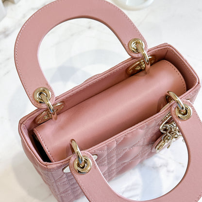 Mini Lady Dior in Pink GHW