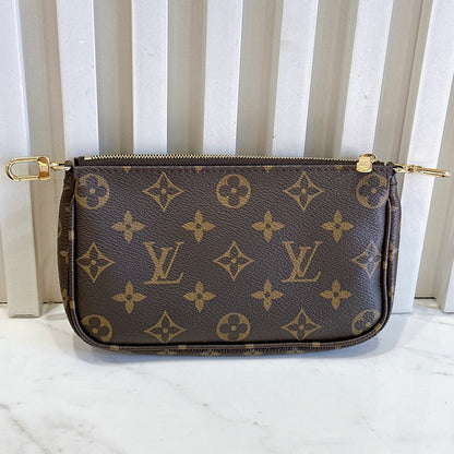 LV Monogram Multi Pochette in Pink Strap