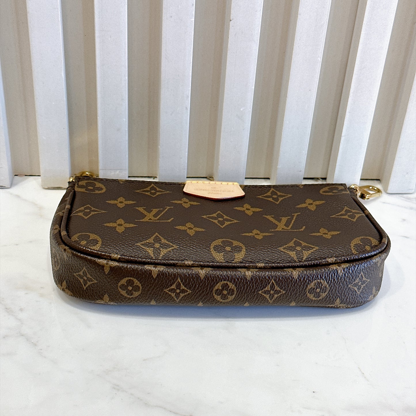 LV Monogram Multi Pochette in Pink Strap