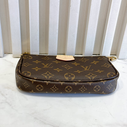 LV Monogram Multi Pochette in Pink Strap