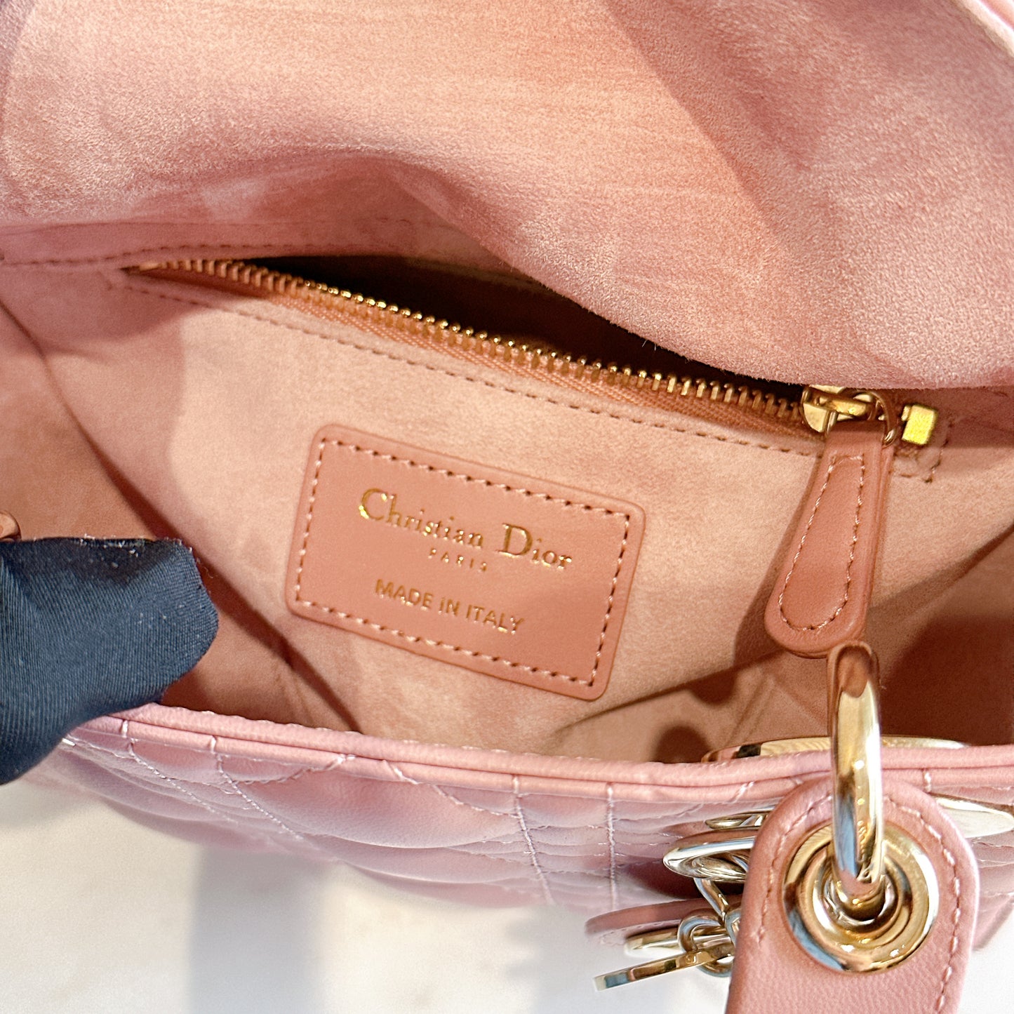 Mini Lady Dior in Pink GHW