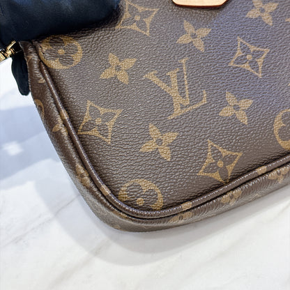 LV Monogram Multi Pochette in Pink Strap