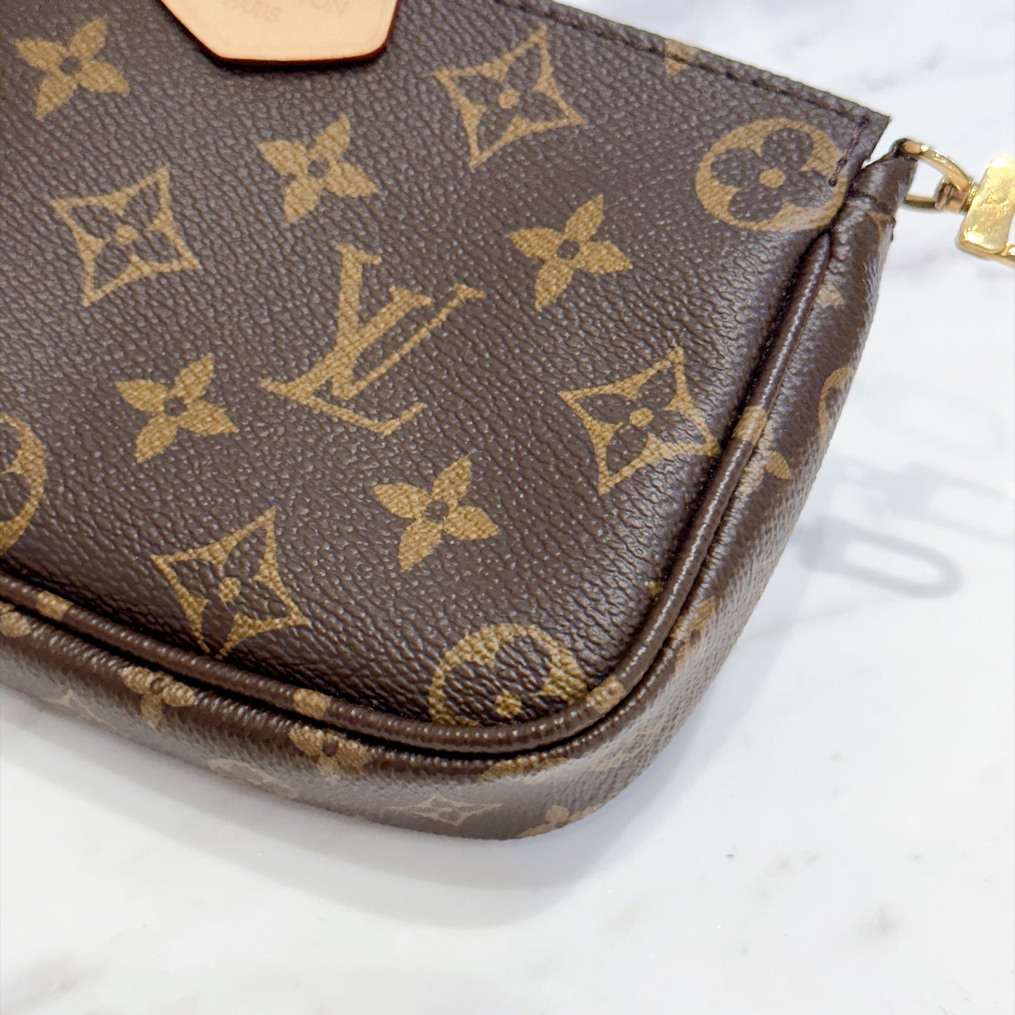 LV Monogram Multi Pochette in Pink Strap