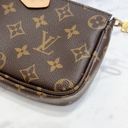 LV Monogram Multi Pochette in Pink Strap