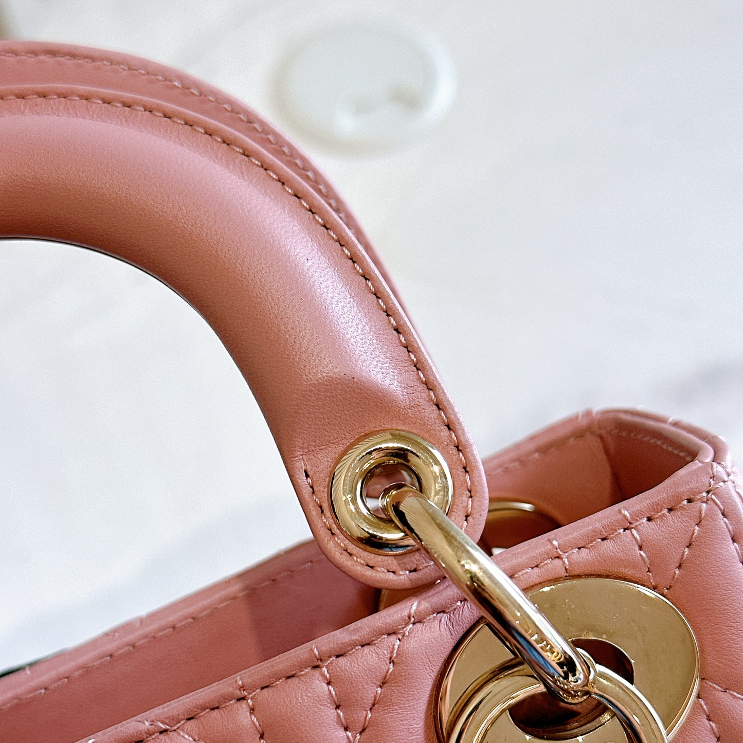 Mini Lady Dior in Pink GHW
