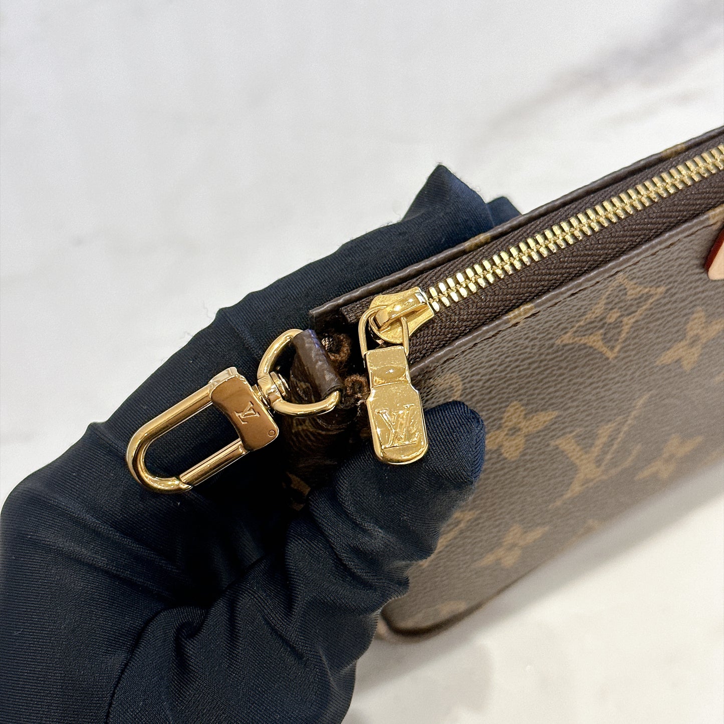 LV Monogram Multi Pochette in Pink Strap