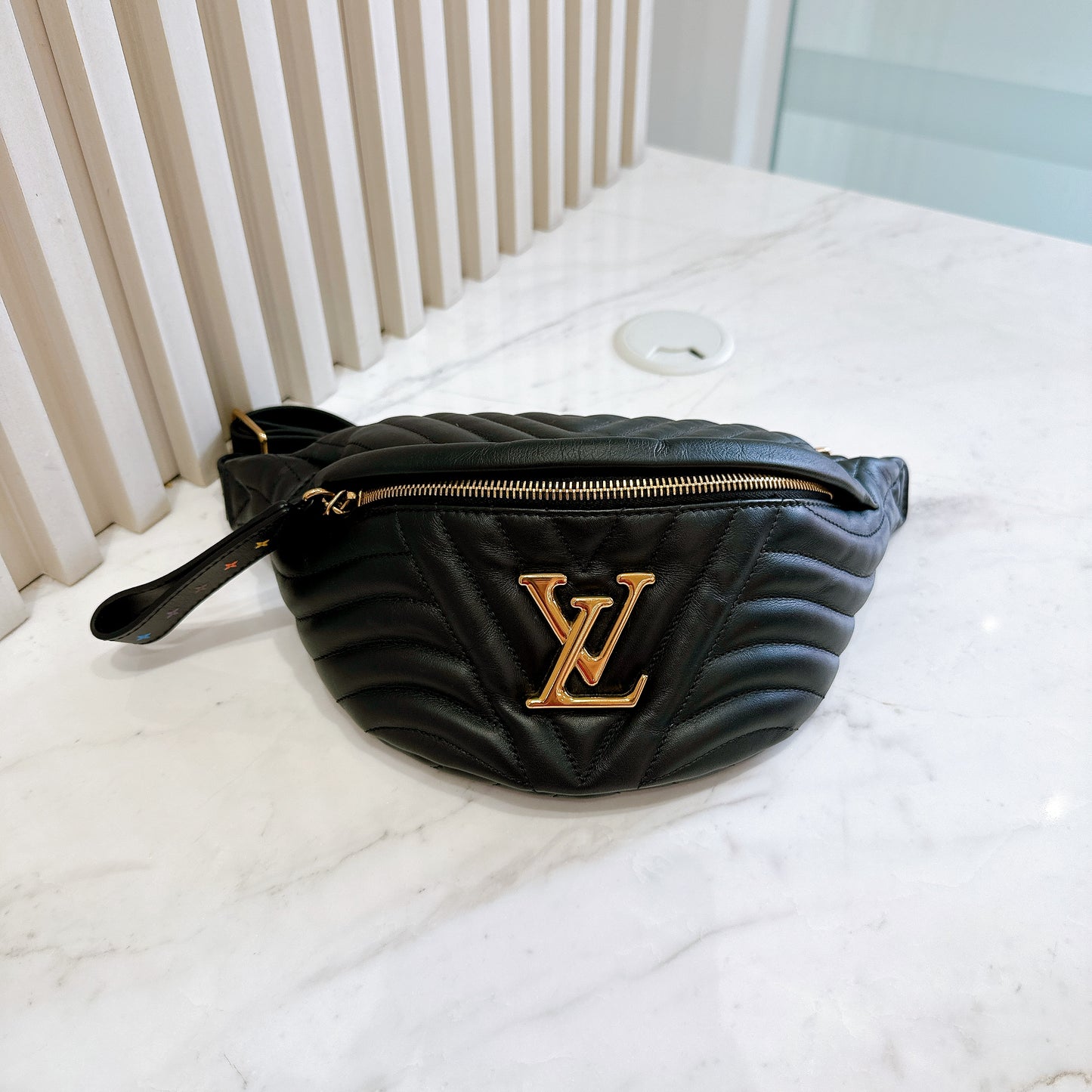 LV New Wave Bumbag in Black