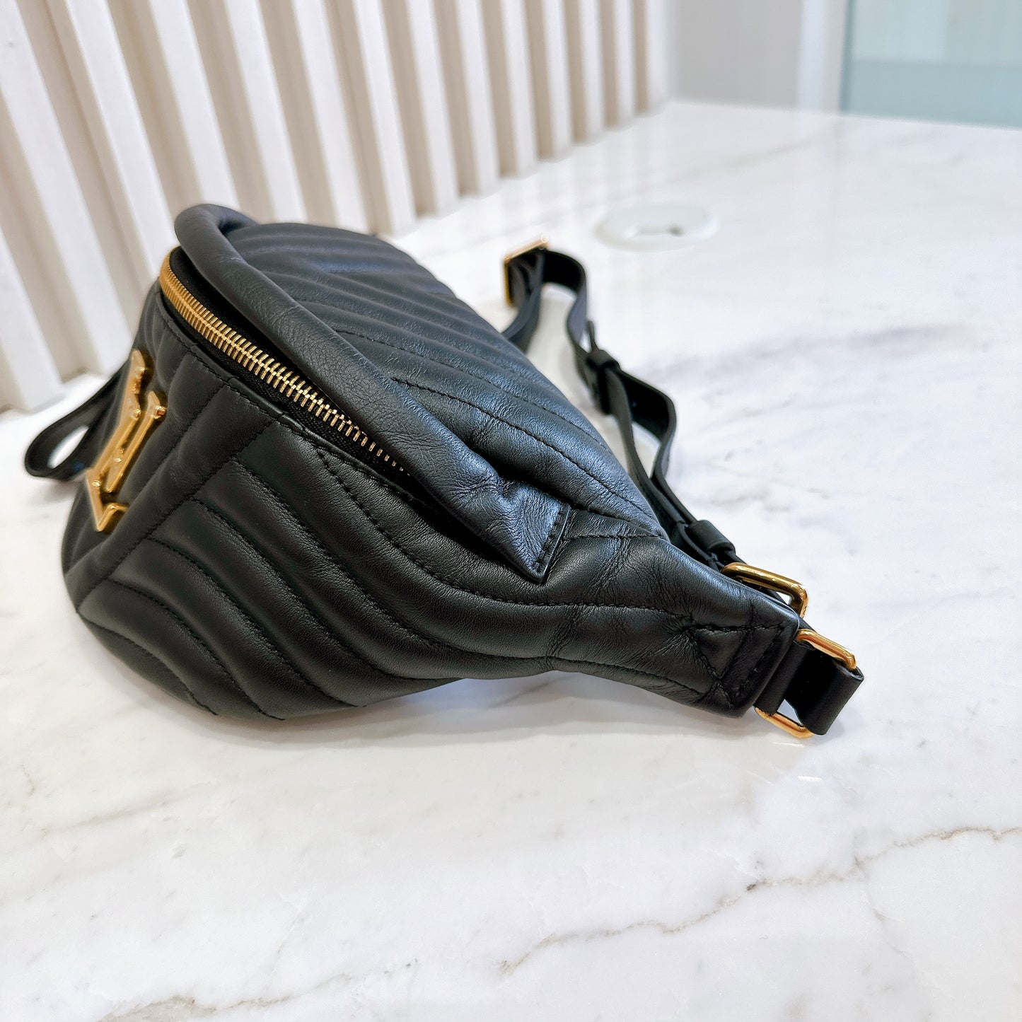 LV New Wave Bumbag in Black