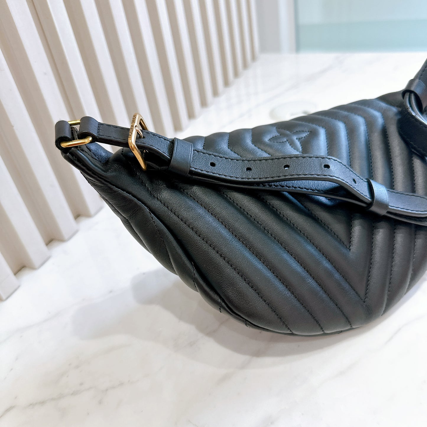 LV New Wave Bumbag in Black