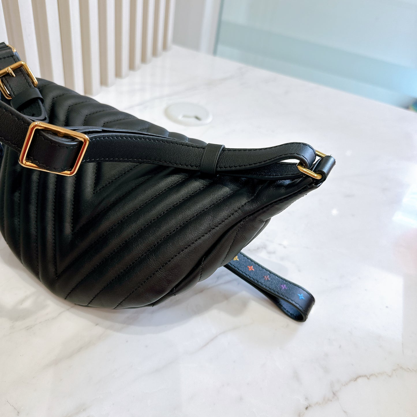 LV New Wave Bumbag in Black