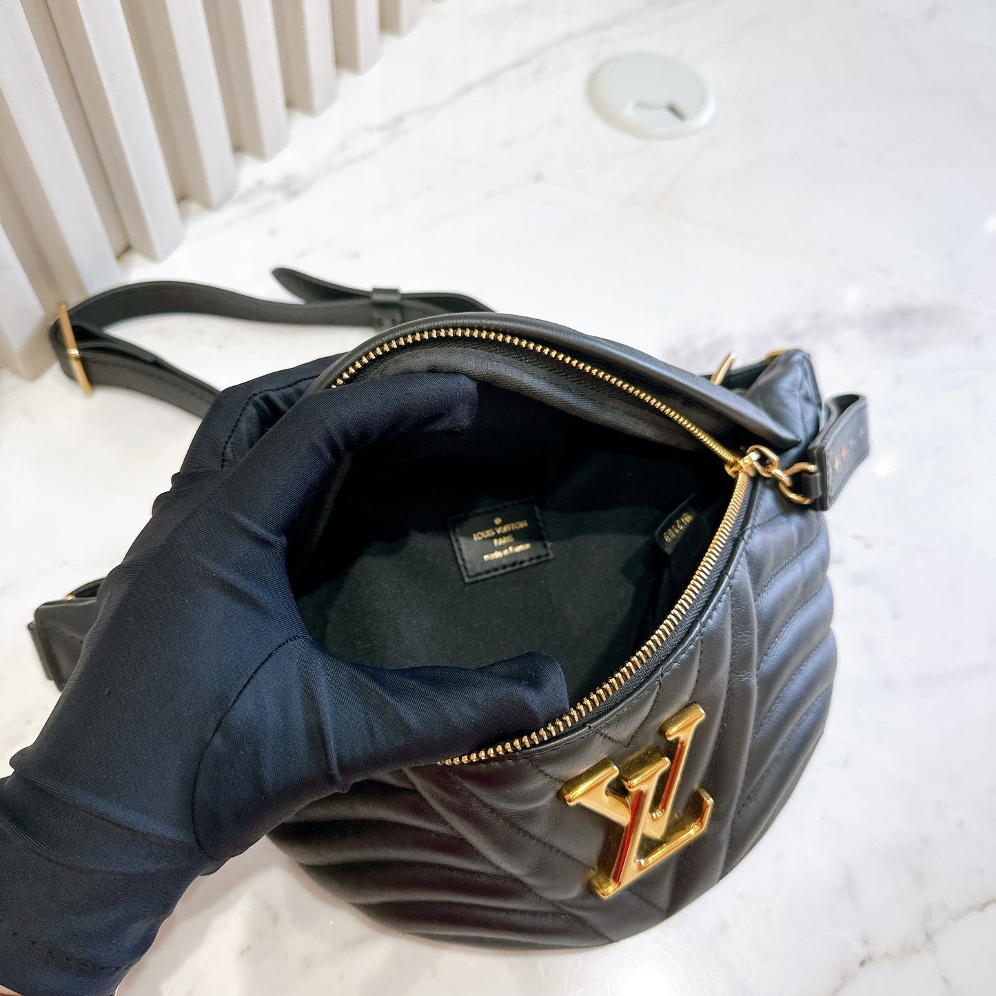 LV New Wave Bumbag in Black
