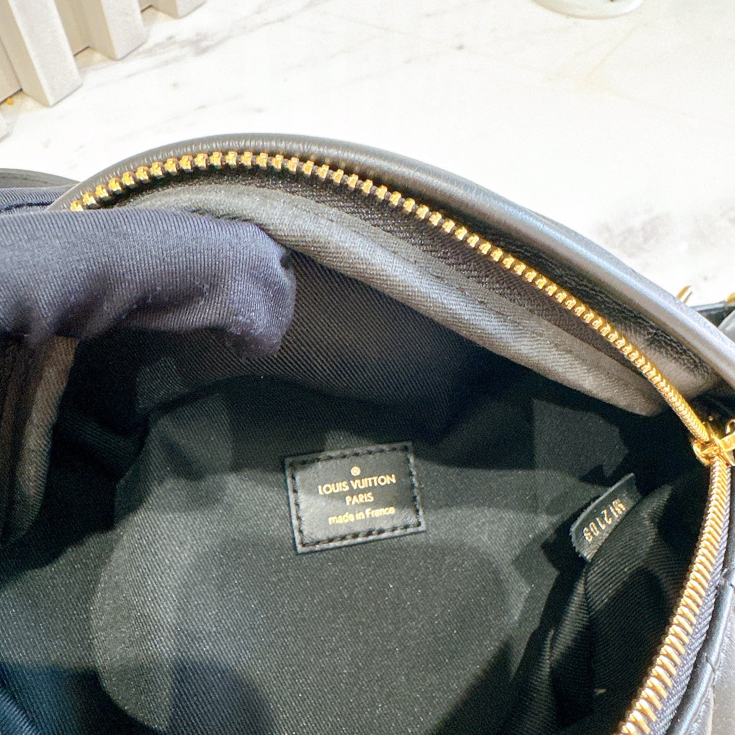 LV New Wave Bumbag in Black