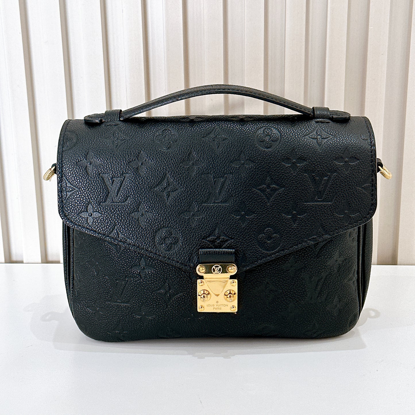 LV Pochette Metis In Black Empreinte Leather