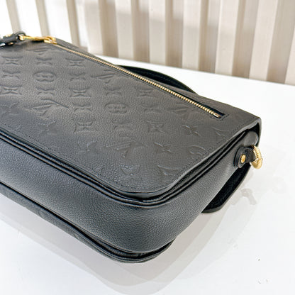 LV Pochette Metis In Black Empreinte Leather