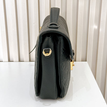 LV Pochette Metis In Black Empreinte Leather