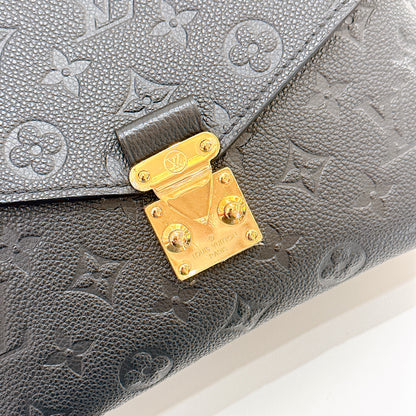 LV Pochette Metis In Black Empreinte Leather