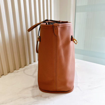 LV Neverfull Inside Out MM in Tan