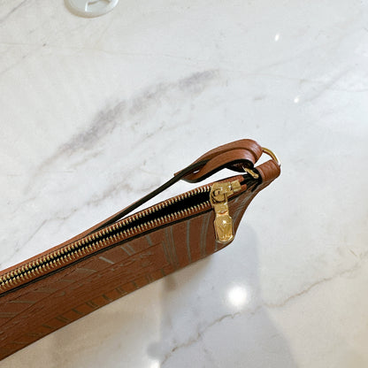 LV Neverfull Inside Out MM in Tan