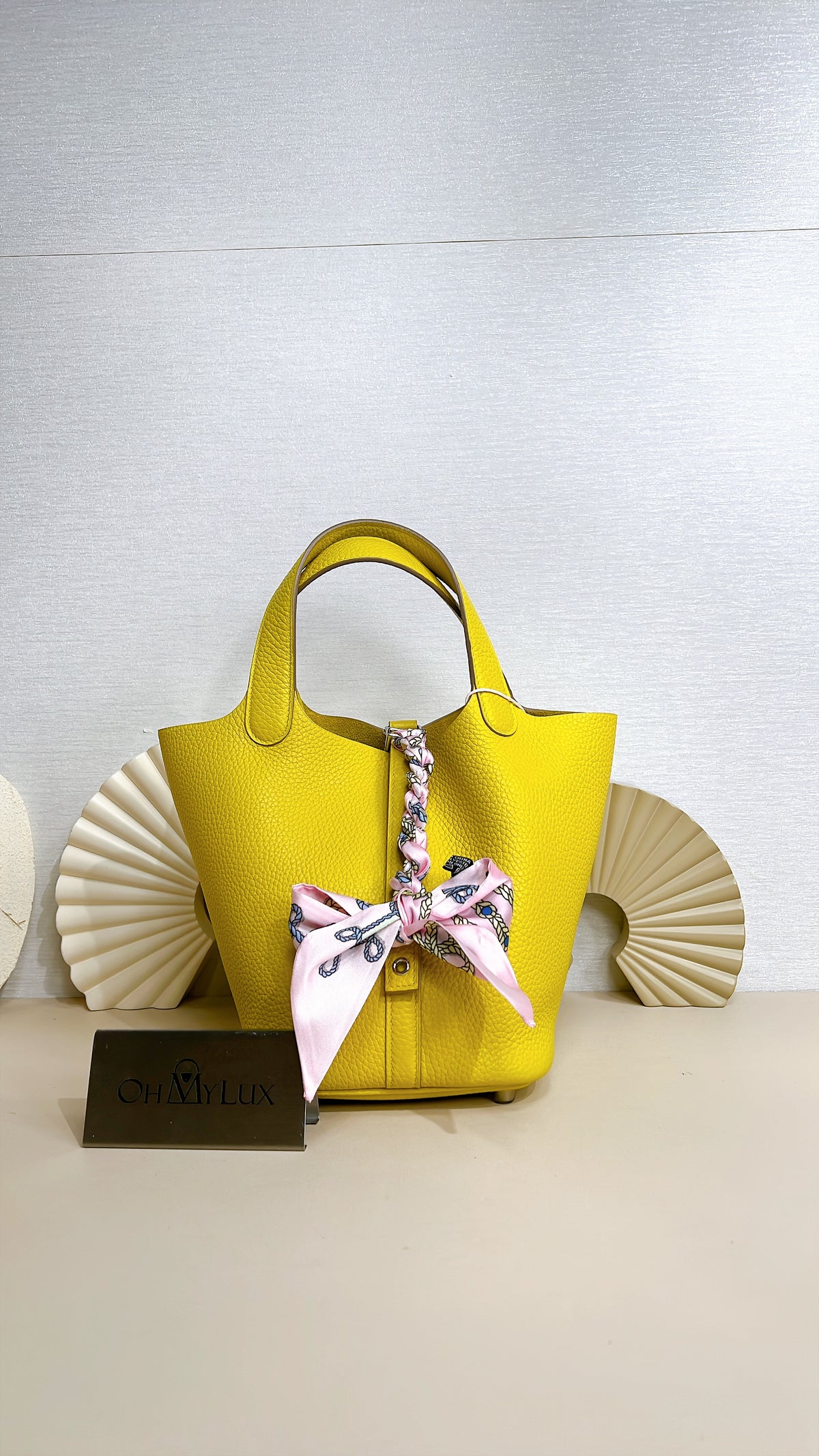 Hermes Picotin 18 in Limoncello PHW