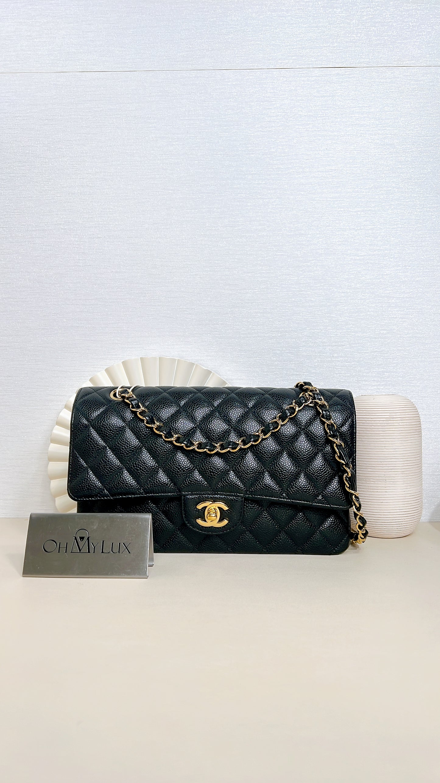 Chanel Classic Flap Medium In Black Caviar GHW