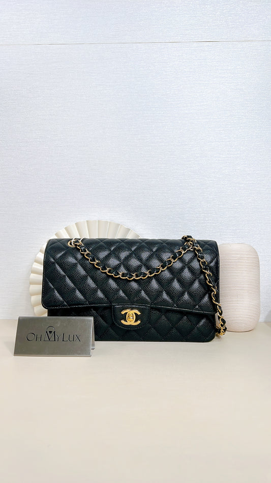 Chanel Classic Flap Medium In Black Caviar GHW