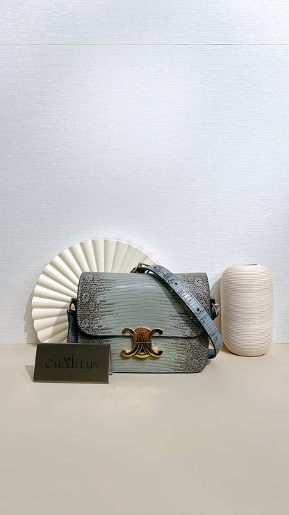 Celine Teen Triomphe Bag in Lizard